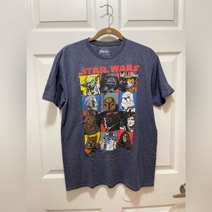 Star Wars Mens Shirt Tee T-Shirt Short Sleeve Size L Graphic Cotton Blend